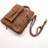 Radiance Leather Kalais Stylish Men’s Sling Bag -100% Genuine Cowhide Leather with Desert Tipped Mocca