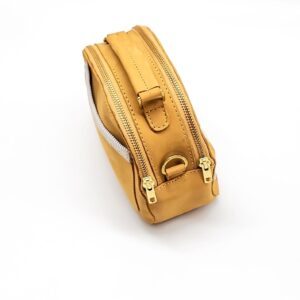 Radiance Leather Chog'o Sling - Ladies Mini Double Strand Sling Bag with Pearls and 24K Gold Plated Brass